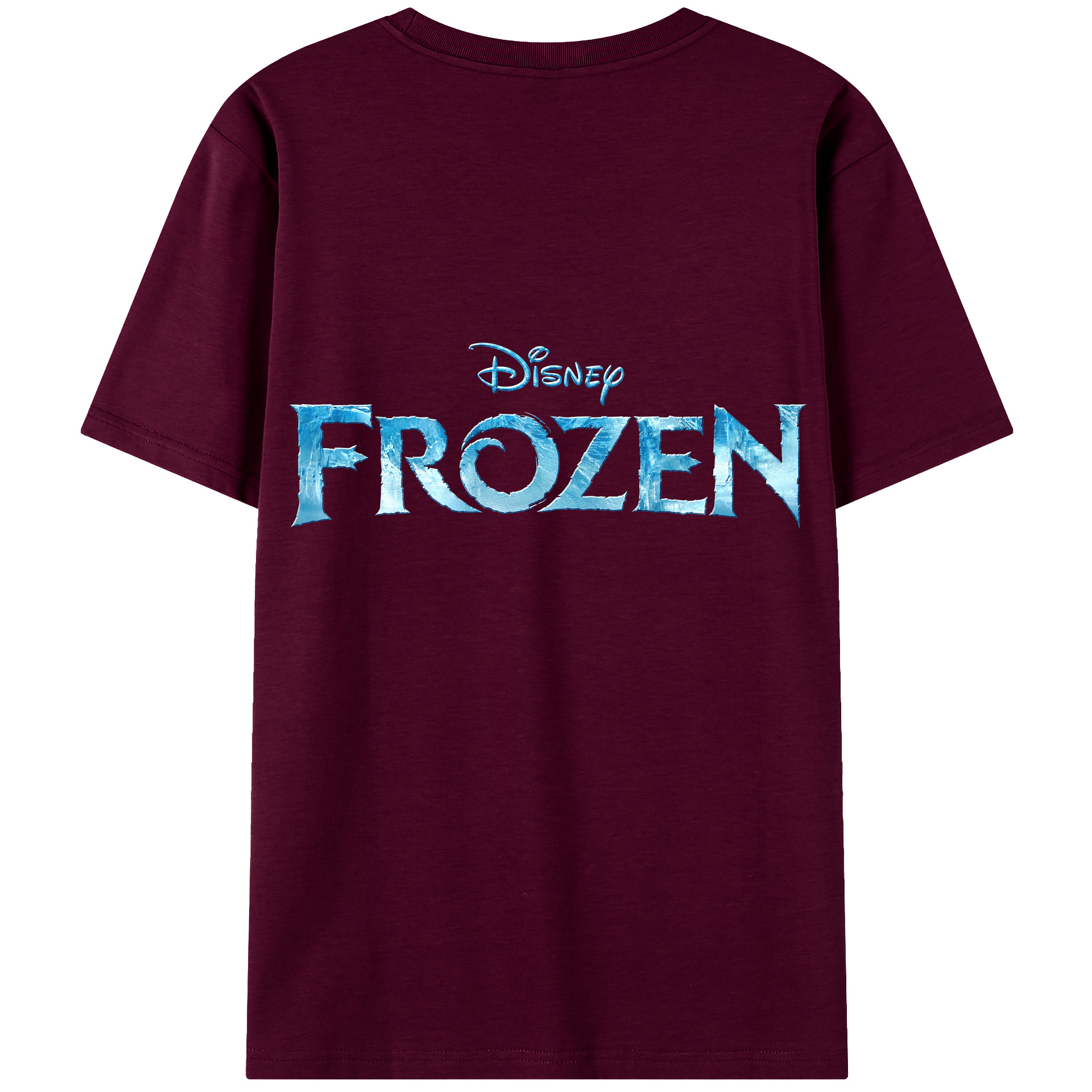 （画像用） アナと雪の女王 アンナ エルサ Frozen Anna Elsa レディース半袖Tシャツ(バックプリント)